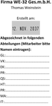 Musterabdruck