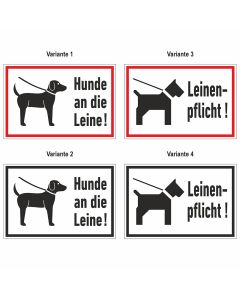 Schild - Hunde Leinenpflicht