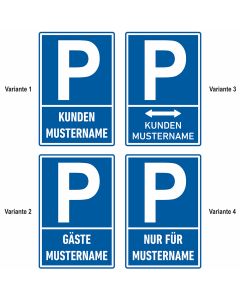 Schild - Parken nur für