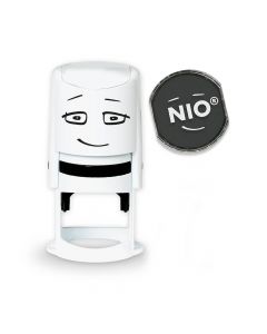 NIO Stempel mit Farbkissen und Gutschein - FANCY GREY