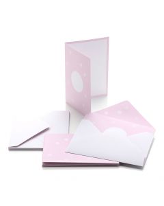NIO Geschenkskarten & Kuverts Set - rose