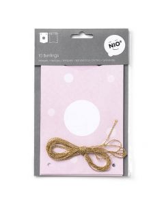 BUNTINGS - rose - 115x160 mm - 2 x 5 pcs.